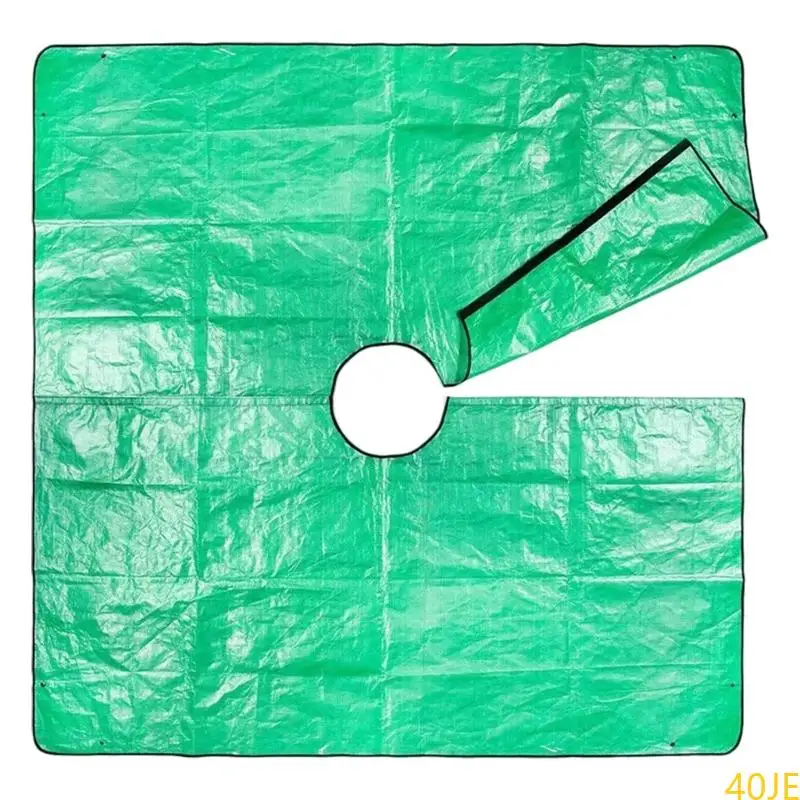 

40JE Efficient Yard Cleanup Tarp for Autumn Leaf Management with 4 Corner Buckles