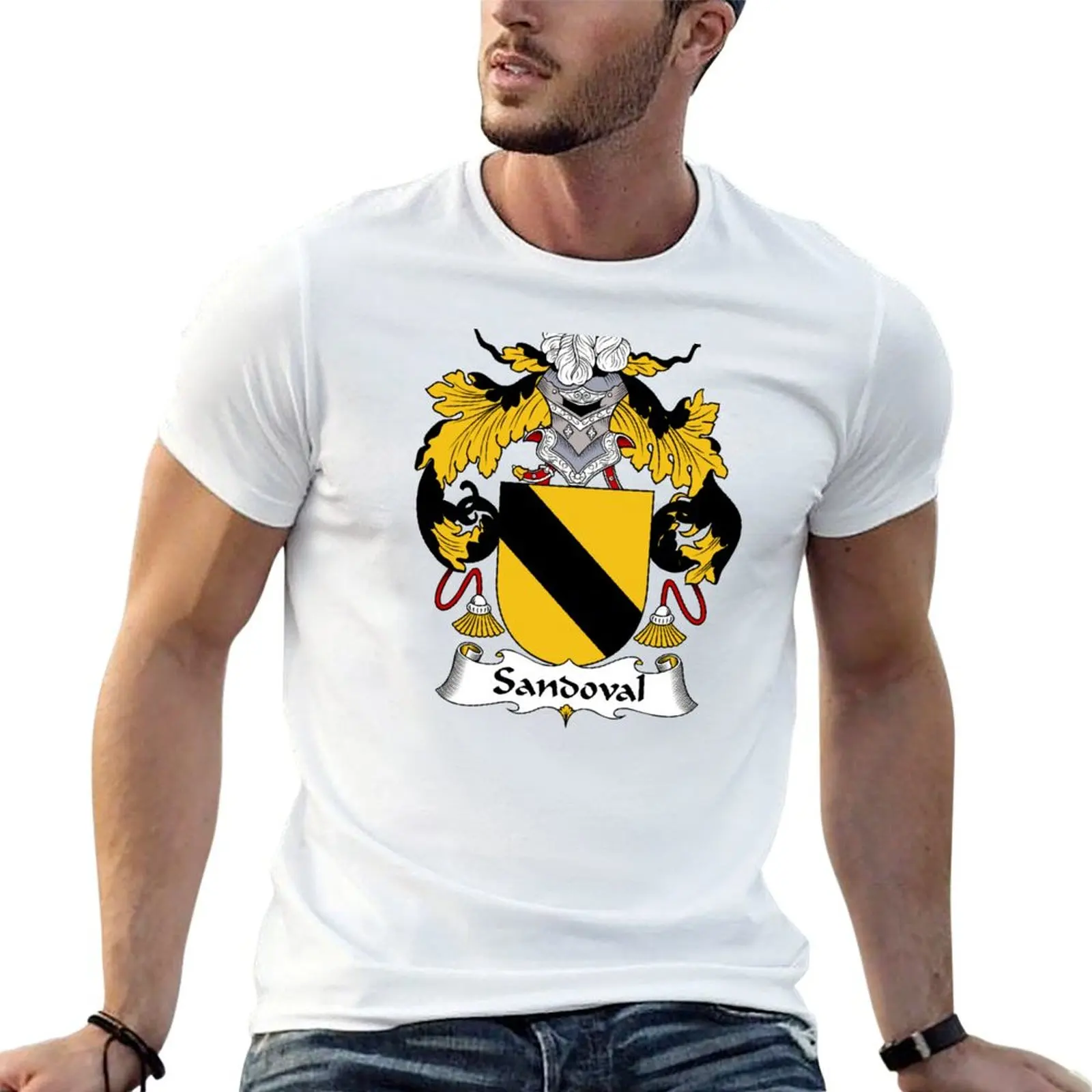 Sandoval Coat of Arms/Family Crest T-Shirt Mechanic Work Tee Shirt