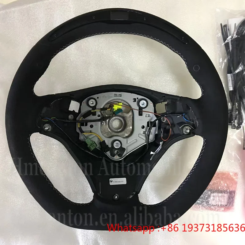 For Wholesale Hot Sale Customization M Performance Suede LED Steering Wheel for BMW 3 Series E90 E91 E92 E93 Car Steering Wheel