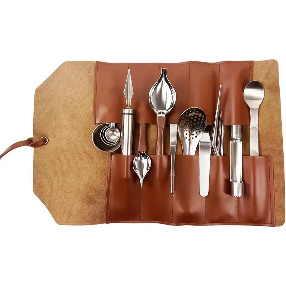 

Professional Chef Plating Kit, 12 Piece Culinary Plating Set, Stainless Steel Precision Tongs & Spoons for Food Decoration