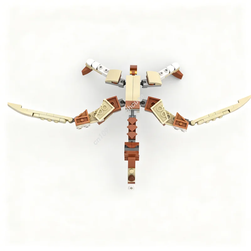 

109pcs MOC Creator 3 1 Anhanguera Blittersdorffi Model Building Blocks Construction Festival Gift Toys Education Brick