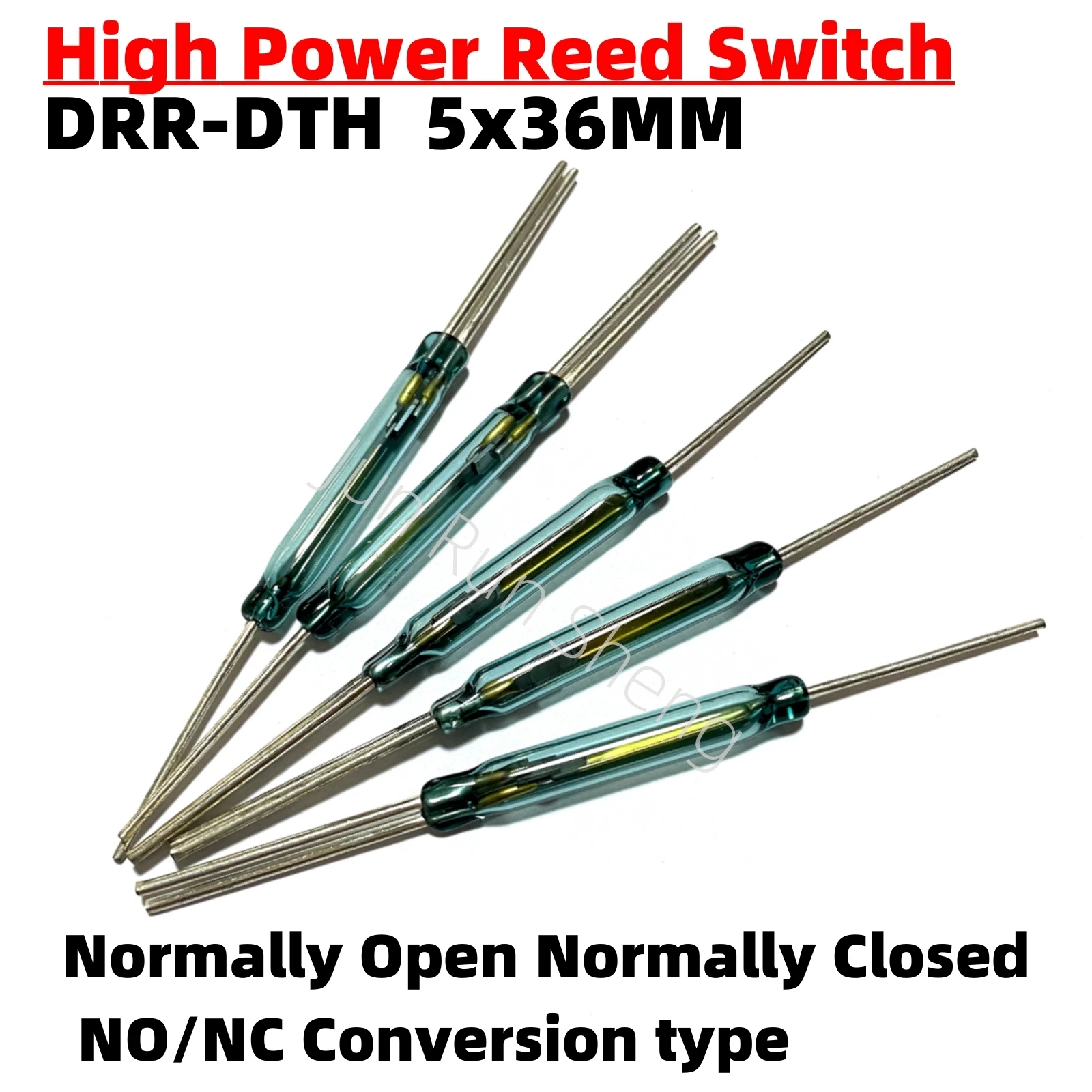 1/10/50PCS NEW High Power DRR-DTH Reed Switch 5*36MM 0.5A 30W 500V Normally Open/Closed NO/NC Conversion Magnetic Sensor DRT-DTH