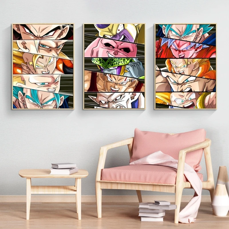 

Canvas Prints Dragon Ball Eye Elite High Quality Art Children's Bedroom Decor Christmas Gifts Poster Toys Modern Home Comics