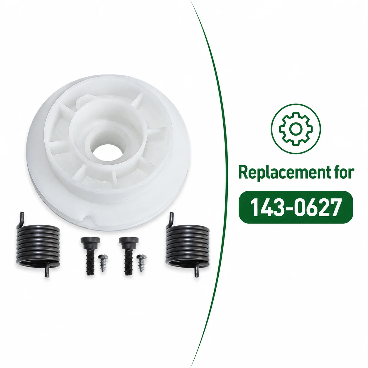 Starter Pulley & Driver Spring Kit with Screws for Jonsered CS2141 CS2145 CS2150 CS2240S CS2245S OEM 537423201 503217321 Parts