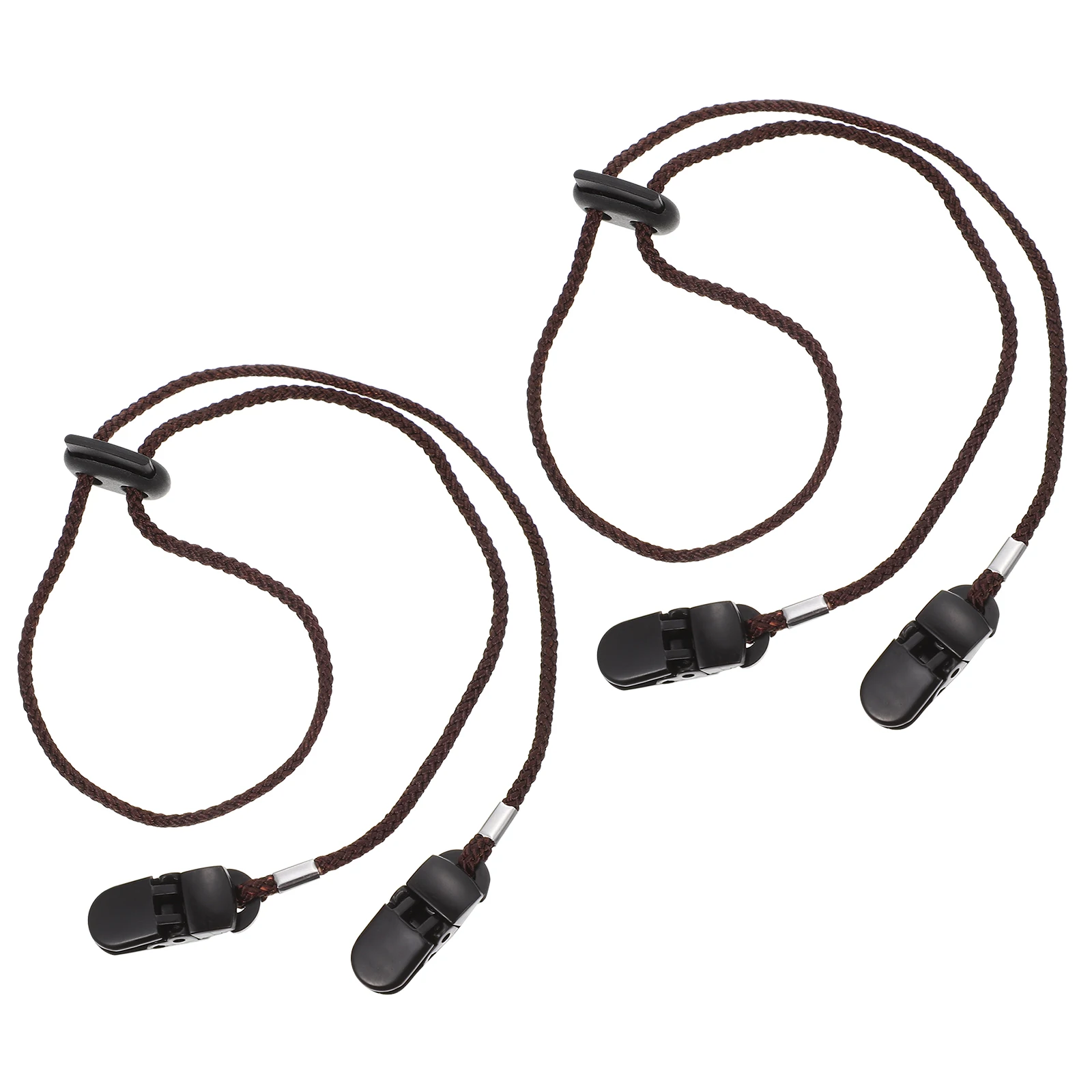 

2 Pcs Hat Clips Outdoor Elastic Straps Wind Abs Multifunctional Adjustable Polyester ABS Stylish Fishing Accessories