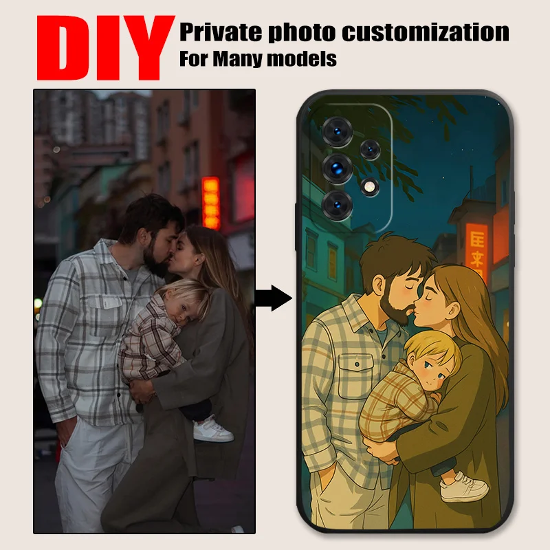 Fashion DIY Anime Customized Phone Case For Oppo A6C F31 A6 A5x A5 A60 A98 A78 A38 A18 A57 A76 A36 A96 A74 A54 A94 F29 Pro 4G 5G