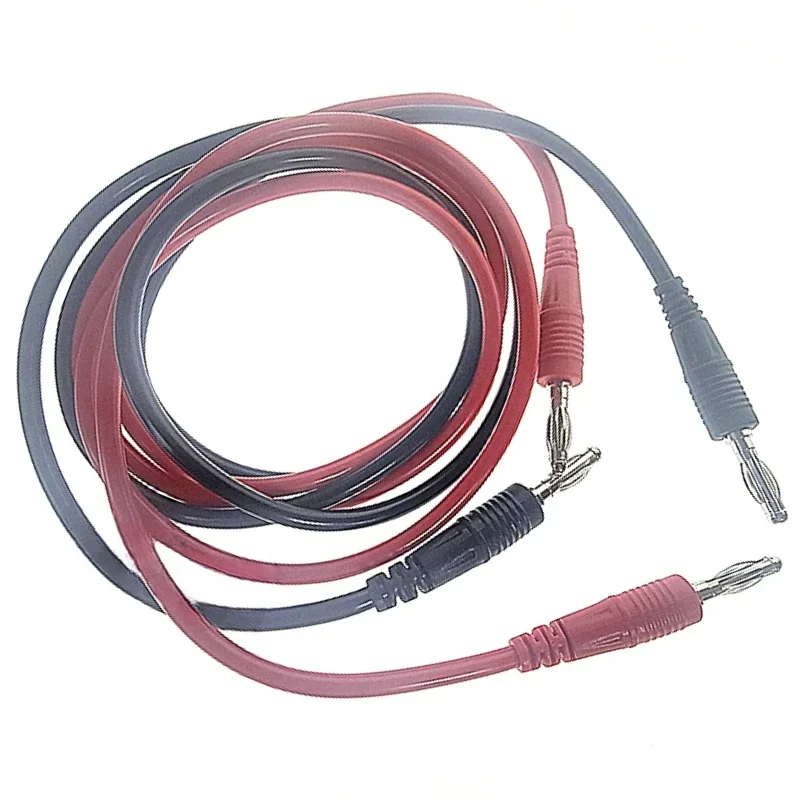 2pcs 10A Multi-meter Test Leads Cable Line Wire 100 cm Double Ends 4mm Banana Plug Electrical Connector DIY Tools J.70055