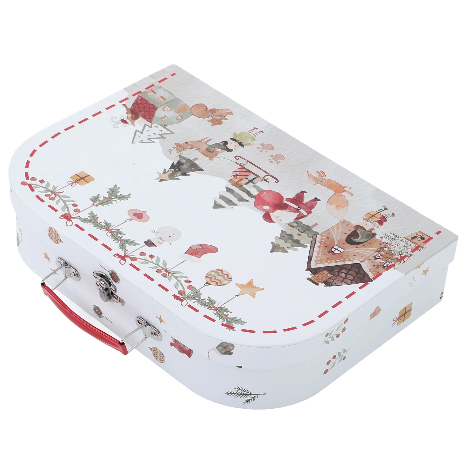 

Christmas Packing Boxes Cardboard Tote Home Decoration Gift Paper Suitcases White Travel Bathroom Decorations