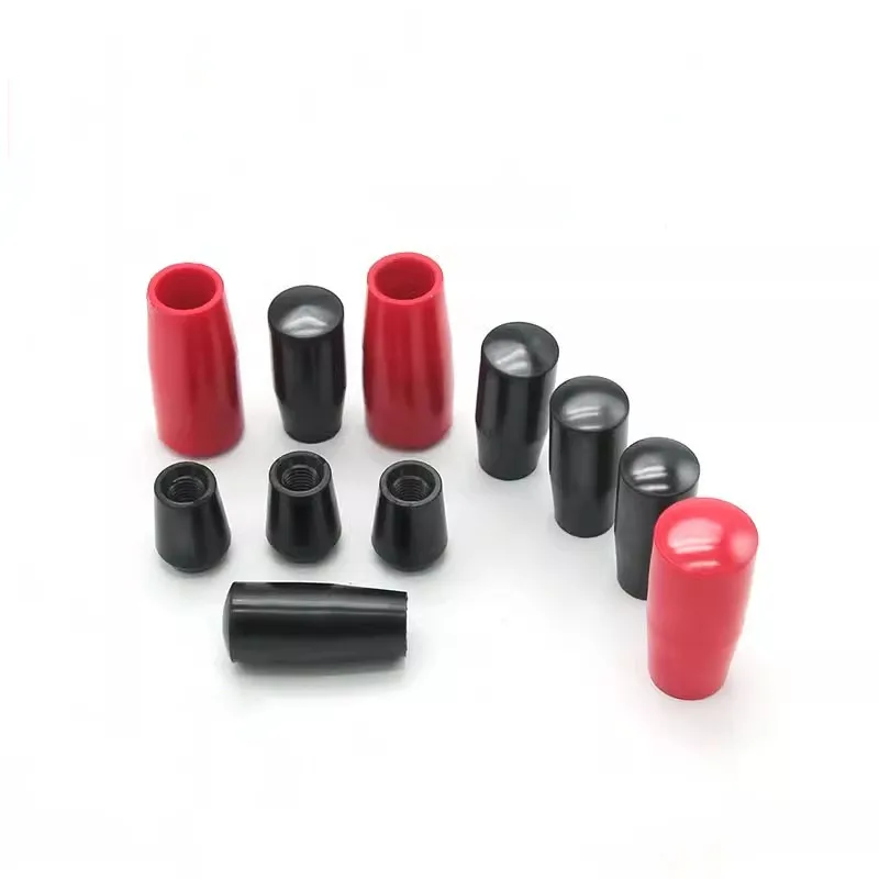 Bakelite Handle Sleeve Machine Tool Operating Lever Long Handle Short Handle Hand Sleeve Lever Knob Red Black M6 M8 M10 M12