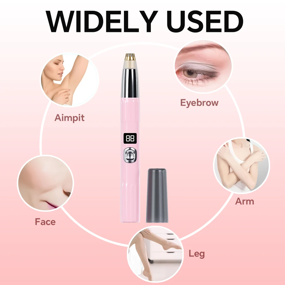 Electric Eyebrow Trimmer, USB Rechargeable Protable Eyebrow Hair Remover, Precision Electric Razor for Eye Brow & Face Epilator