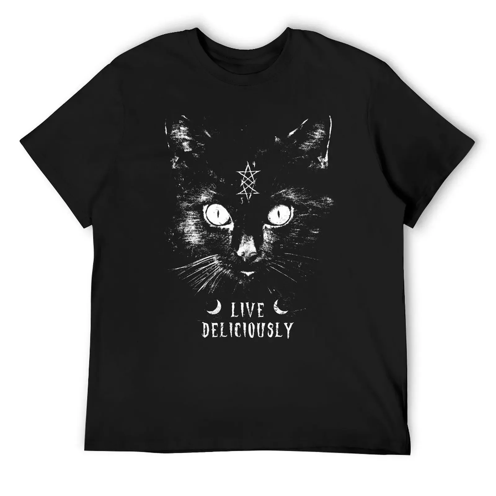 

Live deliciously - Witch - Cat - Eldritch Dreamer Lovecraftian Cthulhu mythos wear T-Shirt