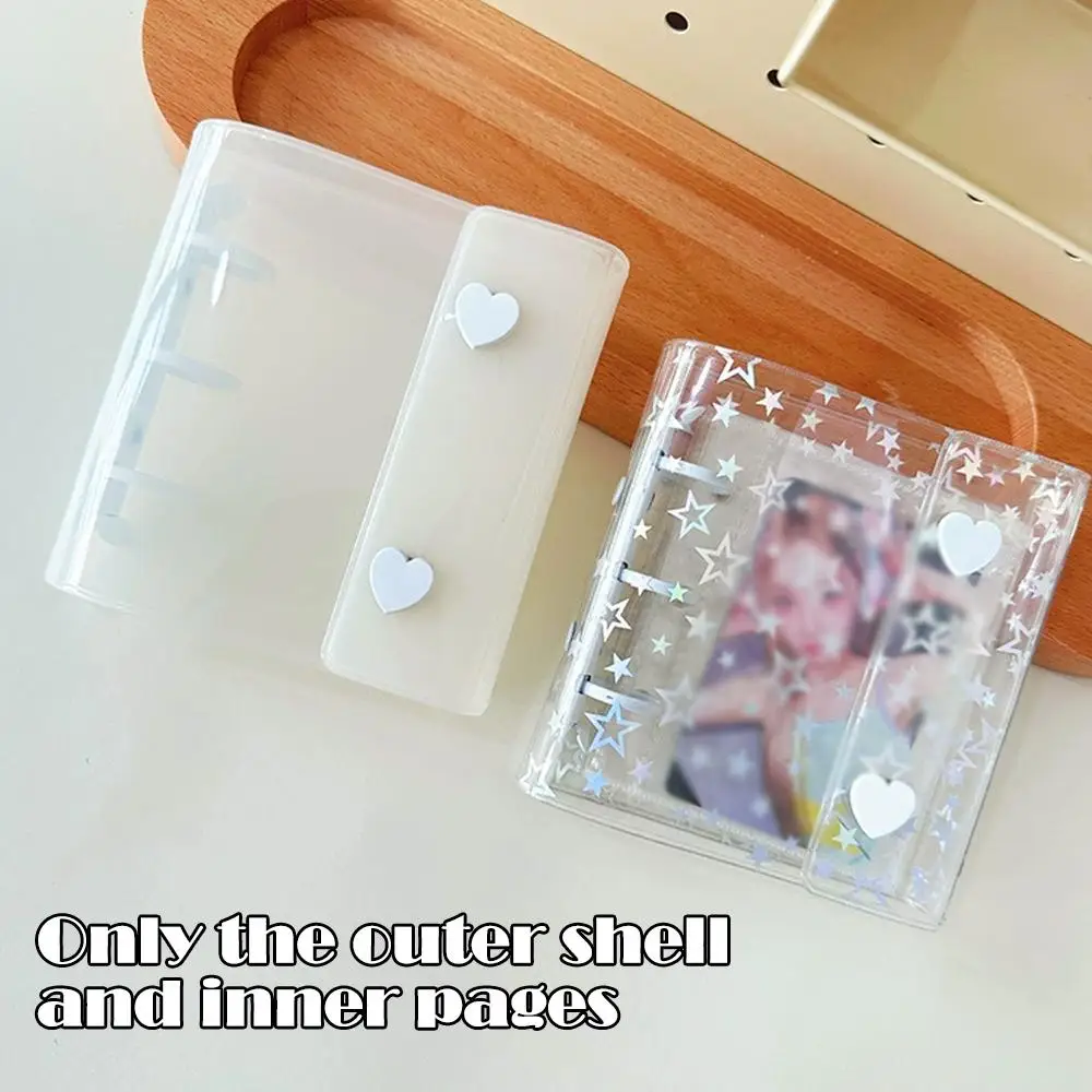 

1Pcs Small Card Storage Book Cartoon Cute Transparent Album Girl PVC Photos Binder DIY Idol Schoolbag Key Chain Pendant New