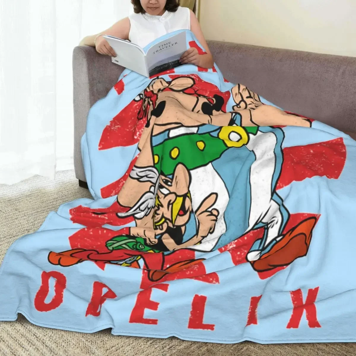 아스테릭스 오벨릭스 아기 담요, 코랄 플리스 플러시, 통기성 부드러운 스로우 담요, 소파 여행 플러시 얇은 이불, 사계절
