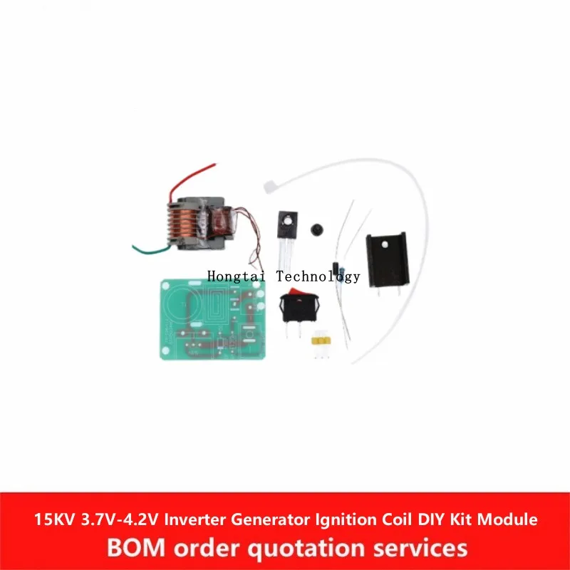 15KV Inverter Generator Ignition Coil DIY Kit DC 3.7V-4.2V Fire Coil Module