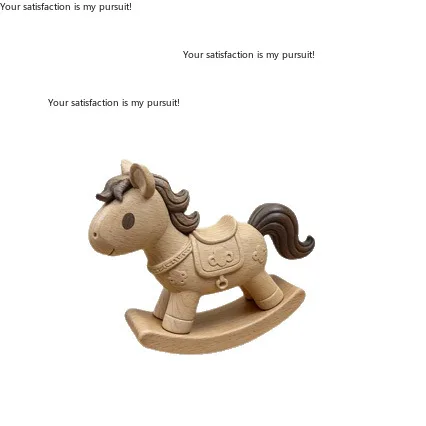 For Solid Wood Magnetic Rocking Horse Ornament 
