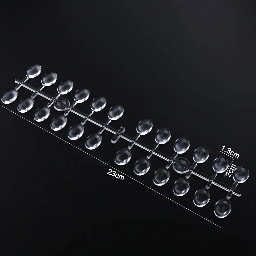 

DIY Oval Acrylic Nail Polish Practice Square Color Showing Shelf Nail Tools Nail Color Display Clear Nail Color Card
