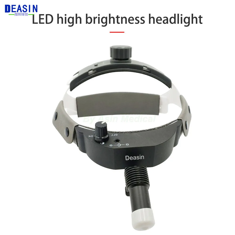 DEASIN  brightness Adjustable Dental Surgical Headlight LED Headlamp Black Medical Lab Equipments