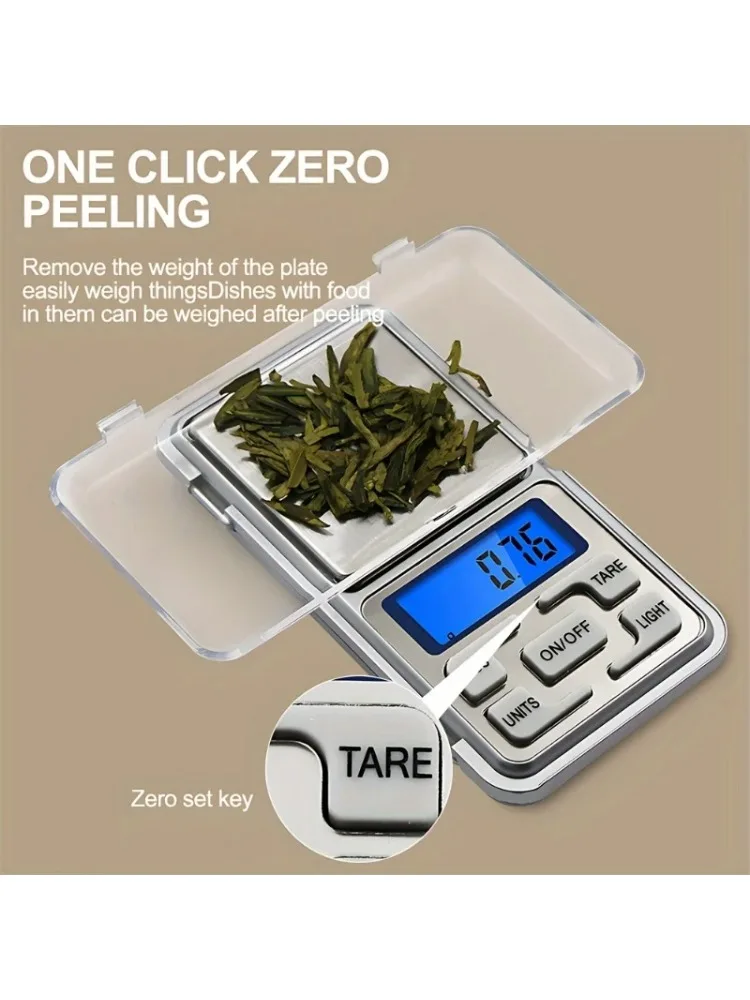 Mini balance de poche de haute précision 500g/0.01g, balance à bijoux numérique précise avec écran LCD, compacte et Portable pour un transport facile