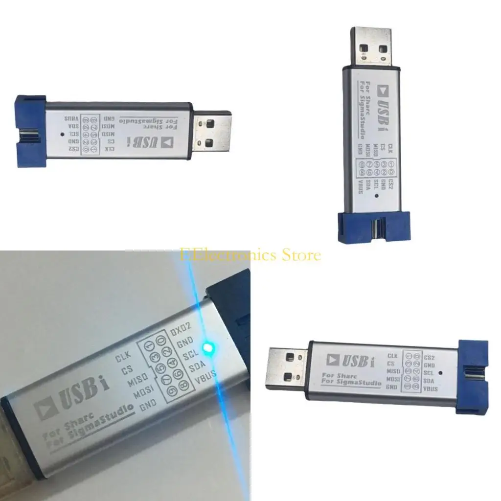 

B03C Оптимизированный адаптер Emulators Emulators USBI для связи DSP через SPI или I2C с металлическим корпусом