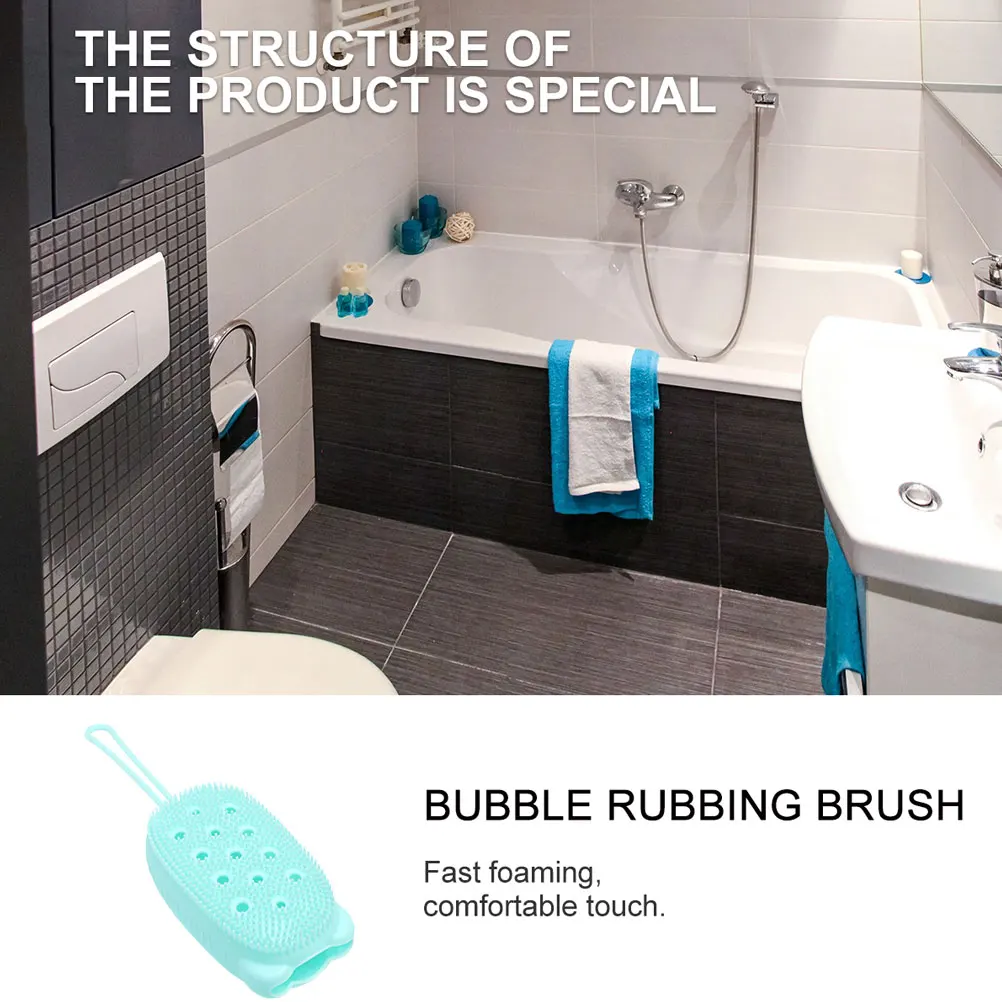

Bath Brush Scrub Back Scrubber Shower Back Cleansing Tool Exfoliating Bathing Brush Durability Bath Sponge Loofah