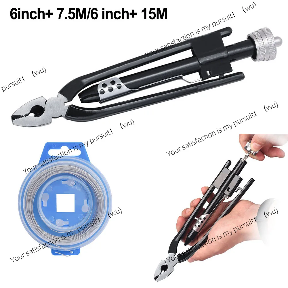 ZOCI-6 Inch Aviation Fuse Pliers One-Way Wire Twister Safety Locking Pliers Hand Repair Kit Aircraft Safety Wire Twisting Plier