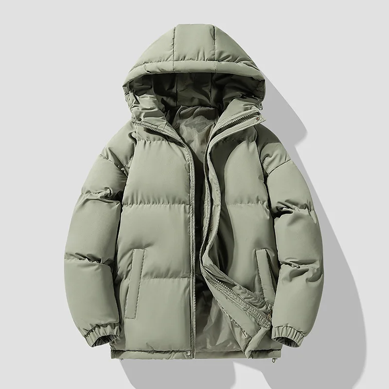 

New Fashion Men Hooded Short Down Jackets Casual Winter Coats Quality Male Thicker Warm Solid Parkas Couple Slim Coats Size 4XL