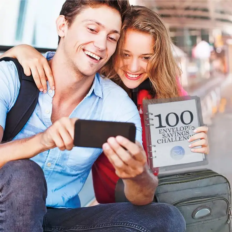 100 Envelop Challenge Binder 100 Dag Uitdaging Geldbesparende Binder Geldbesparing Uitdaging