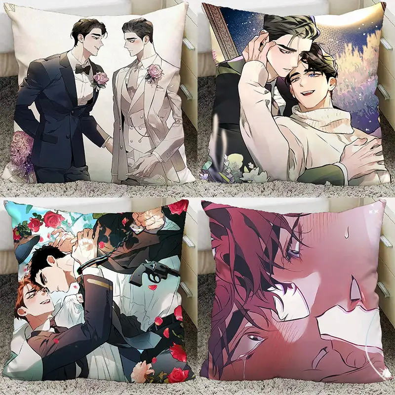 Define The Relationship Manhwa Bl Manwha Pillow and Pillowcase Covers Case Decorative Pillows Cushions Home Decor 40x40cm