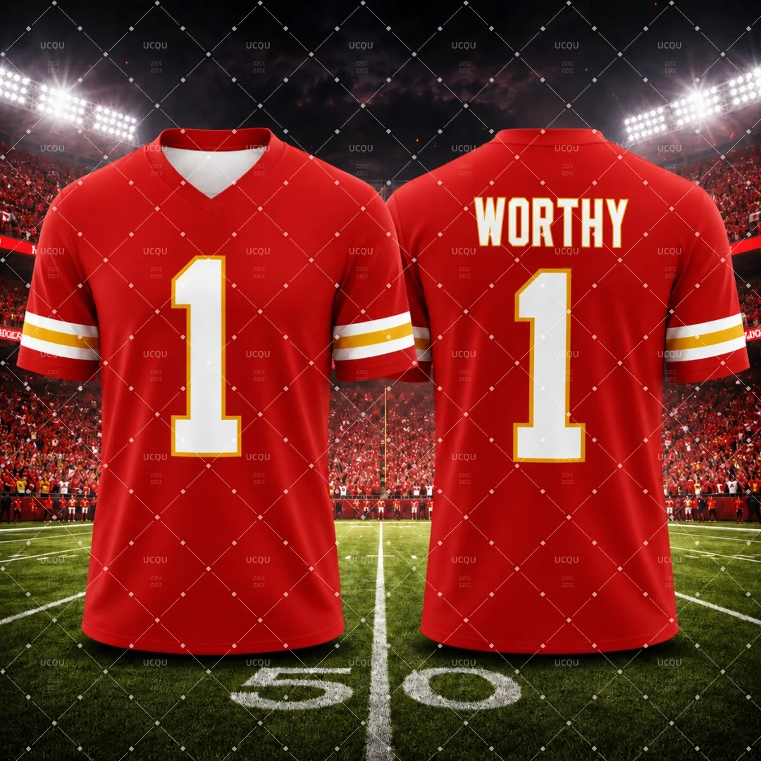 26-27 Chiefs-Königreich # 15 Mahomes American-Football-Trikot für Männer, Frauen und Kinder, Sport-T-Shirt, atmungsaktives Mesh, Fan-Spieluniform – Detail 3