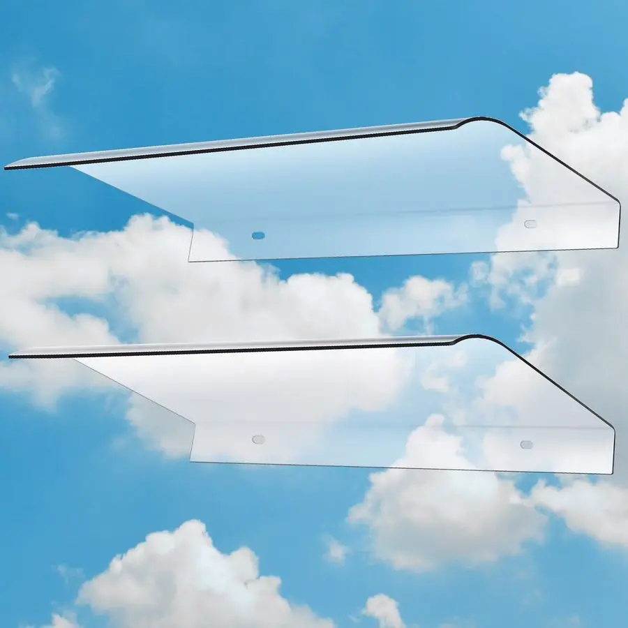 

Pcs 15.8 x 23.6 Inch Window Awning Invisible Rain Shelter Cover PET Front Door Canopy for Sun Snow Garden Outdoor Patio Protecti