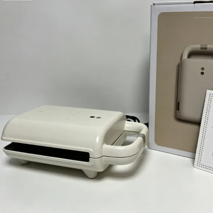 Household Mini Waffle & Sandwich Maker Double‑Sided Heat EU Plug Compact Breakfast Appliance