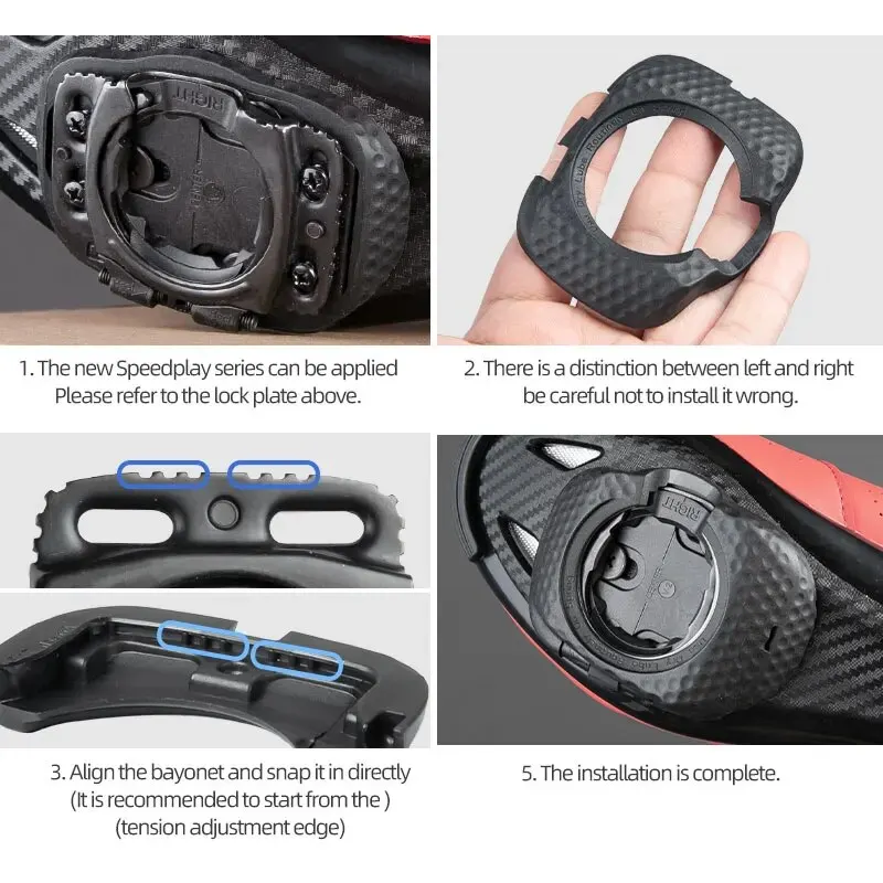 Cleats Covers/Kovers for Speedplay Zero,Pave/Light Action-Put on New Model