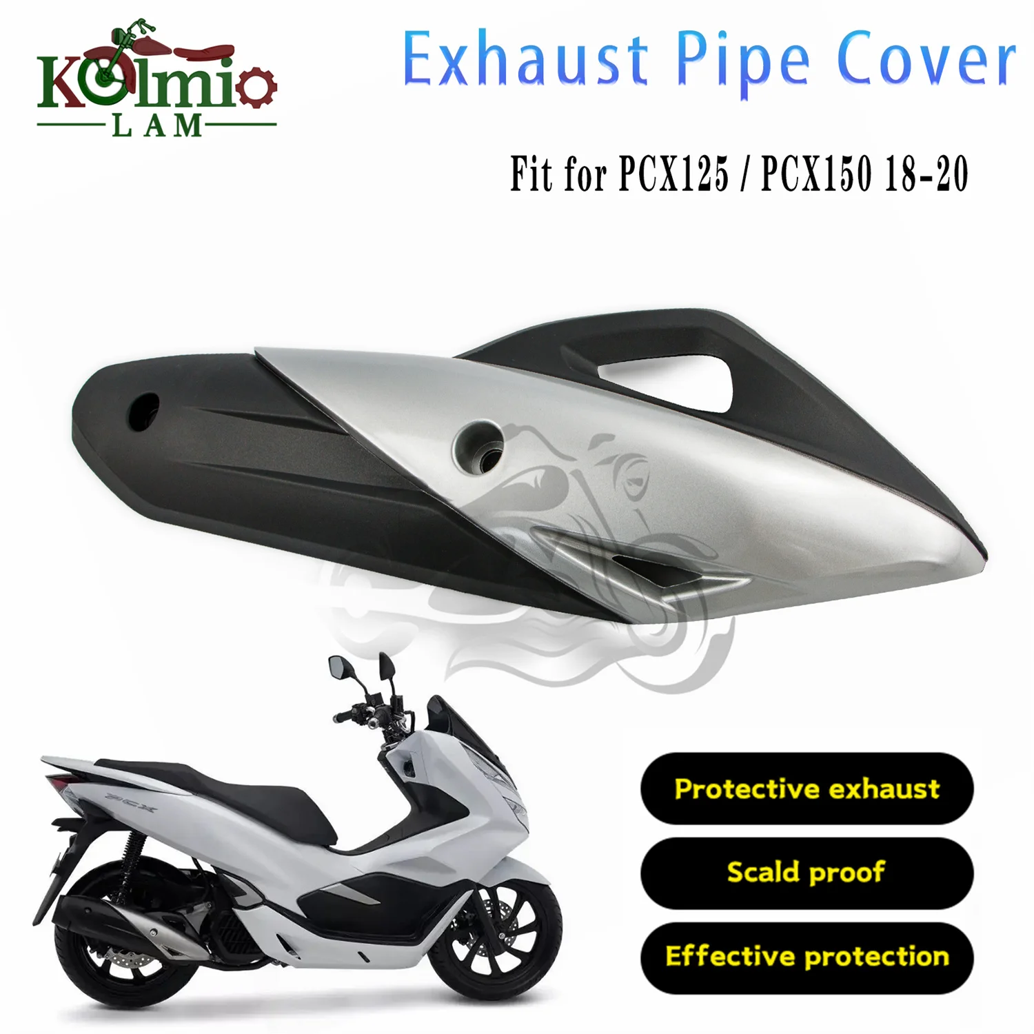 

Fit for HONDA 2018 - 2020 PCX125 PCX150 Motorcycle Accessories Exhaust Pipe Cover Cowl Protector PCX 125 150 2019