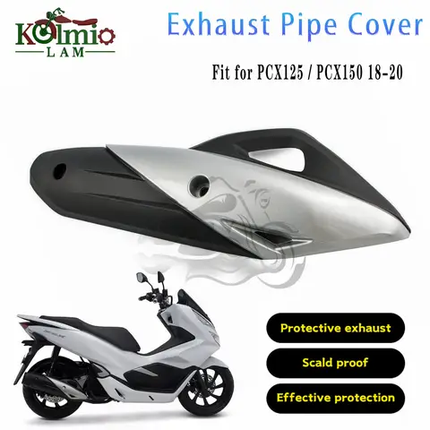 혼다에 적합 2018 – 2020 PCX125 PCX150 오토바이 액세서리 배기관 커버 카울 프로텍터 PCX 125 150 2019