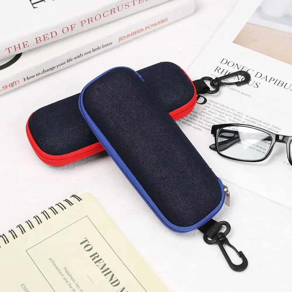 1PC Rectangle Zipper Glasses Cases Sunglasses Protection Container Organizer  Portable Glasses Storage Box