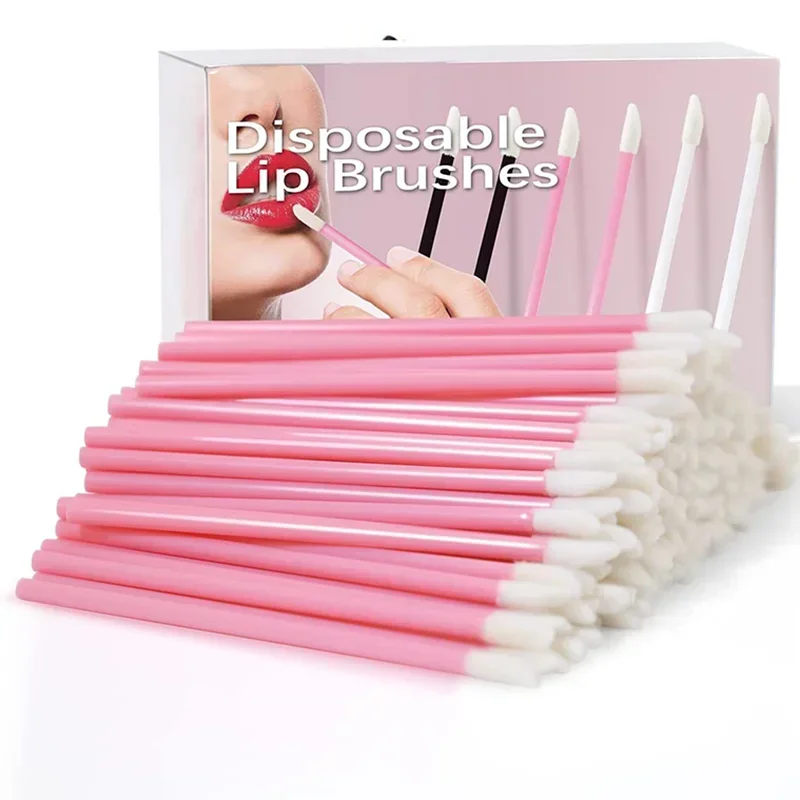 Einweg-Wimpernbürste Großhandel 50/100 Stück Mascara Applikator Zauberstab Augen Lippenkosmetik Pinsel Verlängerung Kosmetik Make-up-Tools