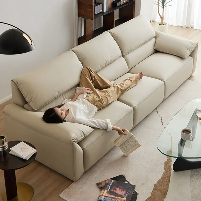 

European Recliner Living Room Sofas Chaise Longue Luxury Relax Armchair Sofa White Minimalista Divani Soggiorno Furniture Modern