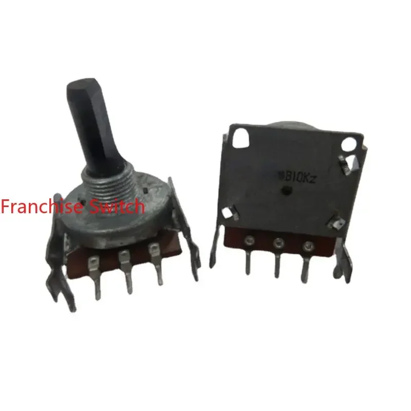 

10PCS 16 Potentiometer Single B10K With Bracket Handle Length 20 Half Shaft Thread