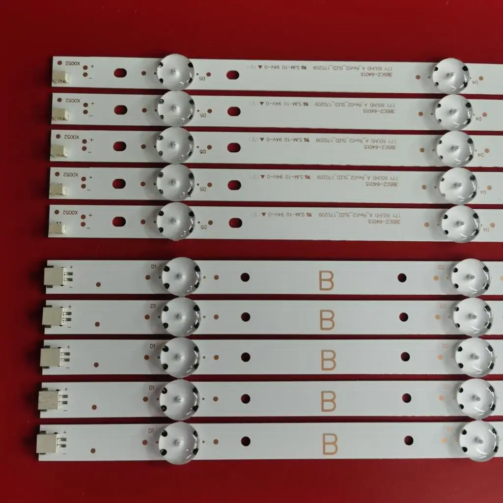 Kit 10 pcs led hintergrund beleuchtung streifen für sony KD-60X695e KD-60X6700E KD-60X690E 17y 60uhd a b 5led SVG600A36-A b S600DUC-1 kcl60