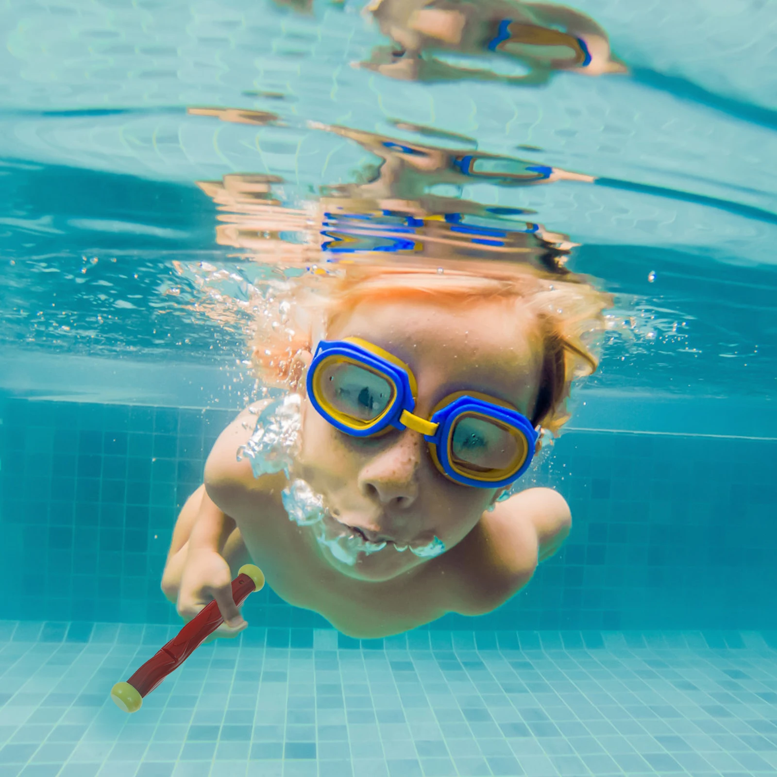 

5 PCS Colorful Diving Sticks Pool Sink Diving Ring Swimming Pool for Diving (Random Number and Color)