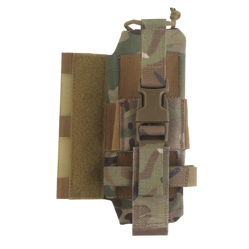 CP Series R Radio Side Pouch Hunting Vest Chest Rig, Hook&Loop Holder Bag Walkie-talkie for PRC163 152 148 Storage Pack