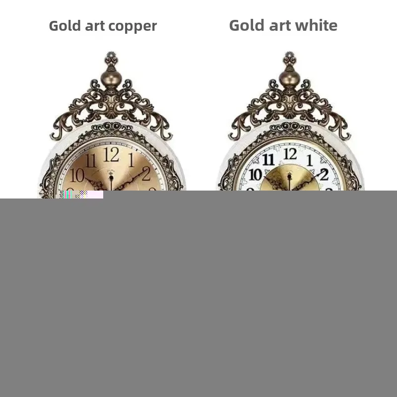 

Silent Wall Clock for Living Room, Mute Clock, Creative Vintage, Retro Design, Swing Hanging, Light Luxury Art, Home Decor