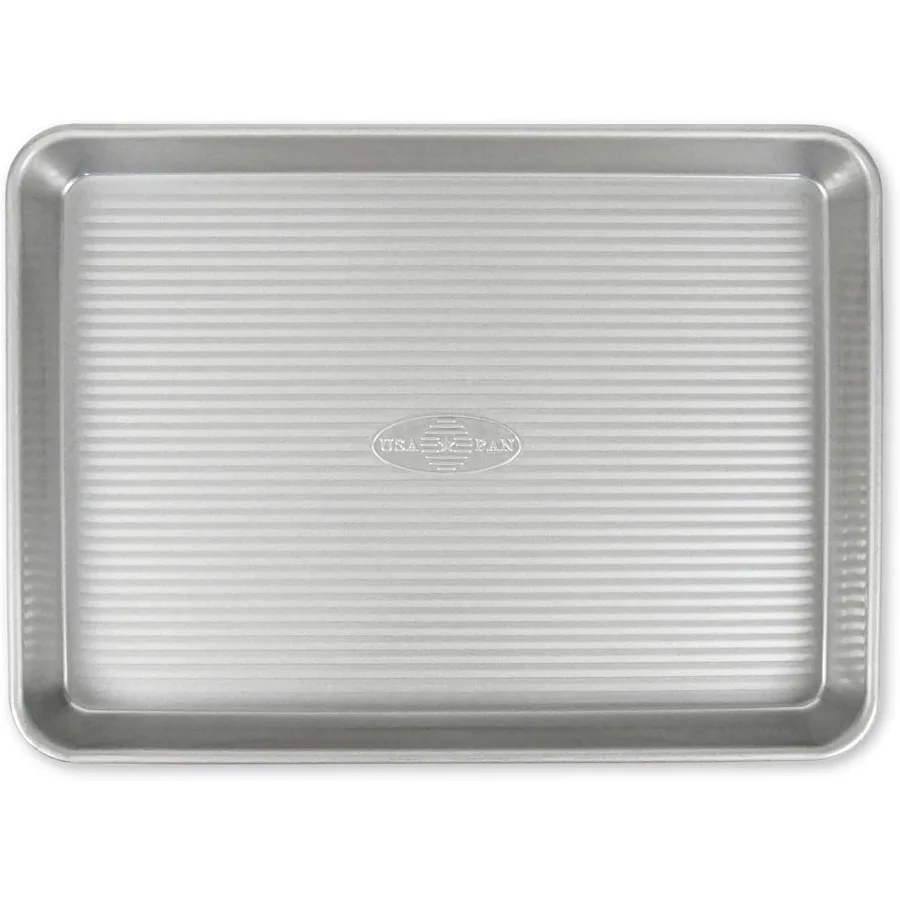 

Nonstick Quarter Sheet Pan for Baking and Roasting: Durable Aluminized Steel Construction with Excellent Heat Distribution and