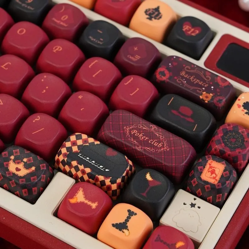 Keyboard cap MOA height standard cross axis PBT thermal sublimation mechanical keyboard 130 keys