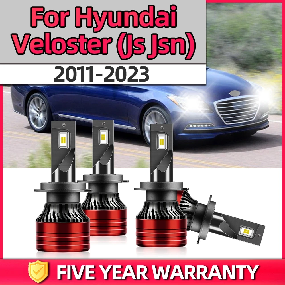 

TEENRAM Auto Car Lamp Plug-N-Play H7 LED Headlight High Low Beam High Power Car Light For Hyundai Veloster (Js Jsn) 2011-2023