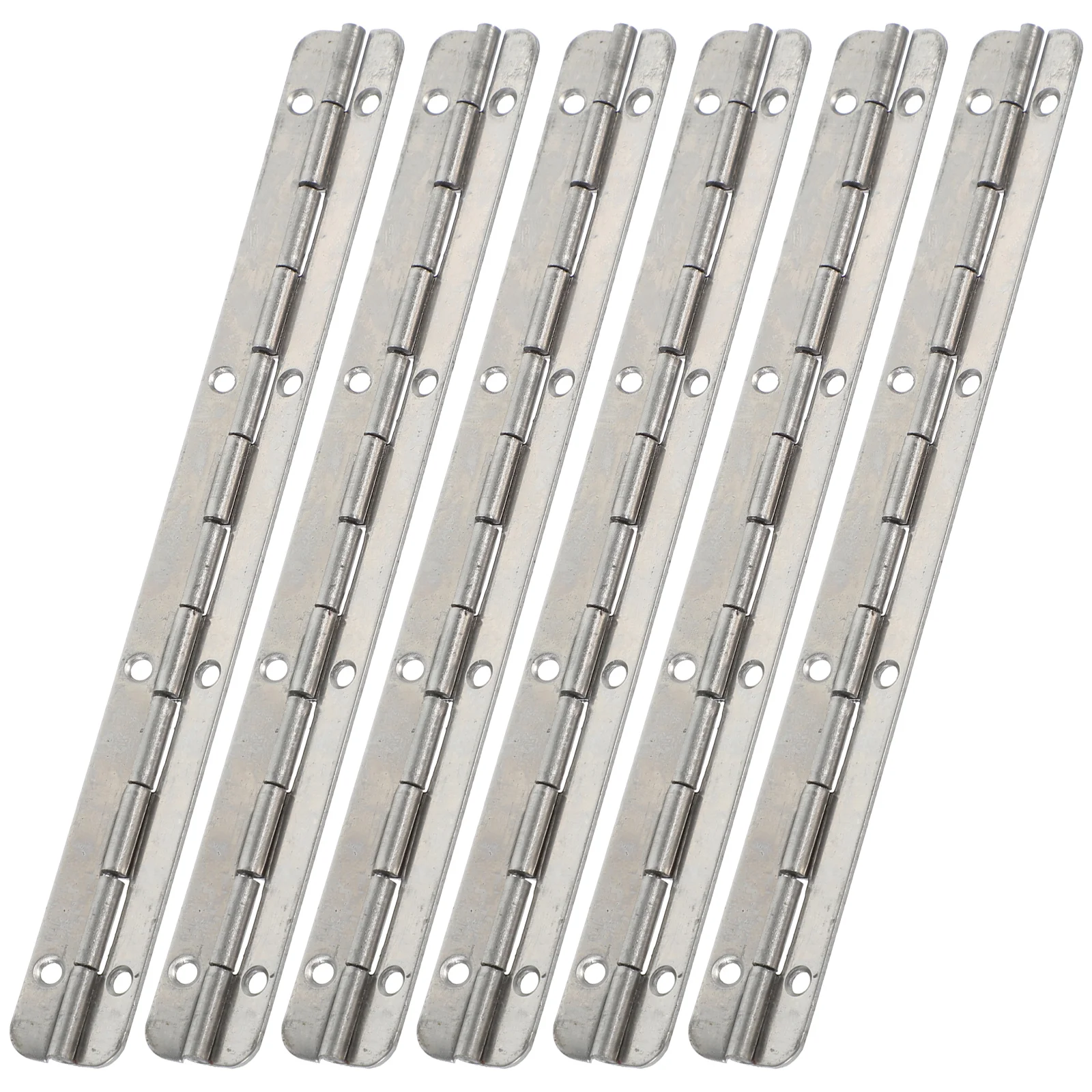 6 Pcs Piano Hinge Jewelry Case Long Hinges Stainless Steel Metal for Crafts Iron Boxes