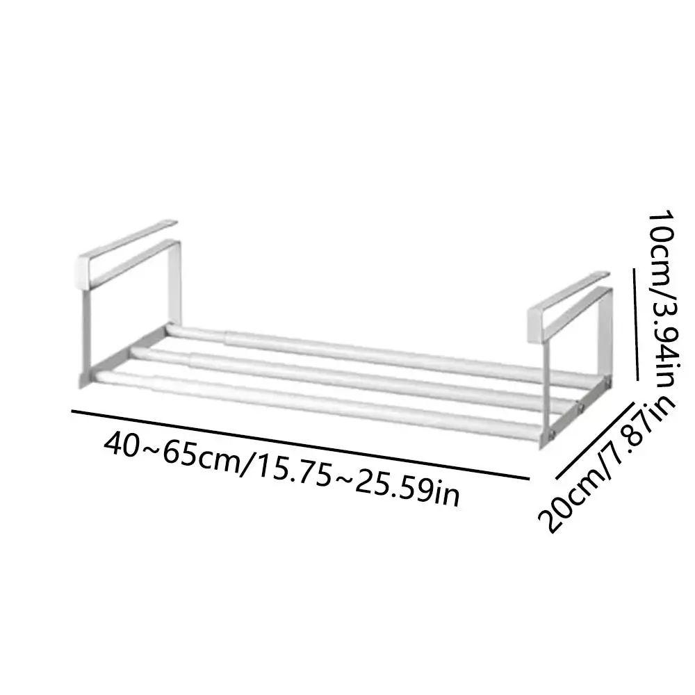 1 Pc Carbon Steel Shoe Storage Rack Retractable Shoe Cabinet Portable Hanging Basket Multi-Purpose Home Storage Organization