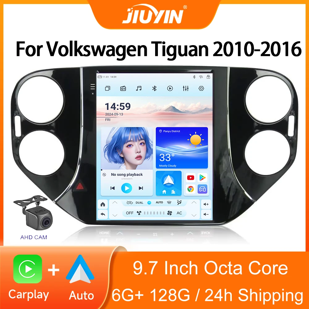

Android 12 Auto Radio Car Multimedia Player For VW Volkswagen Tiguan 2010-2016 Wireless CarPlay Navigation GPS 4G HeadUnit