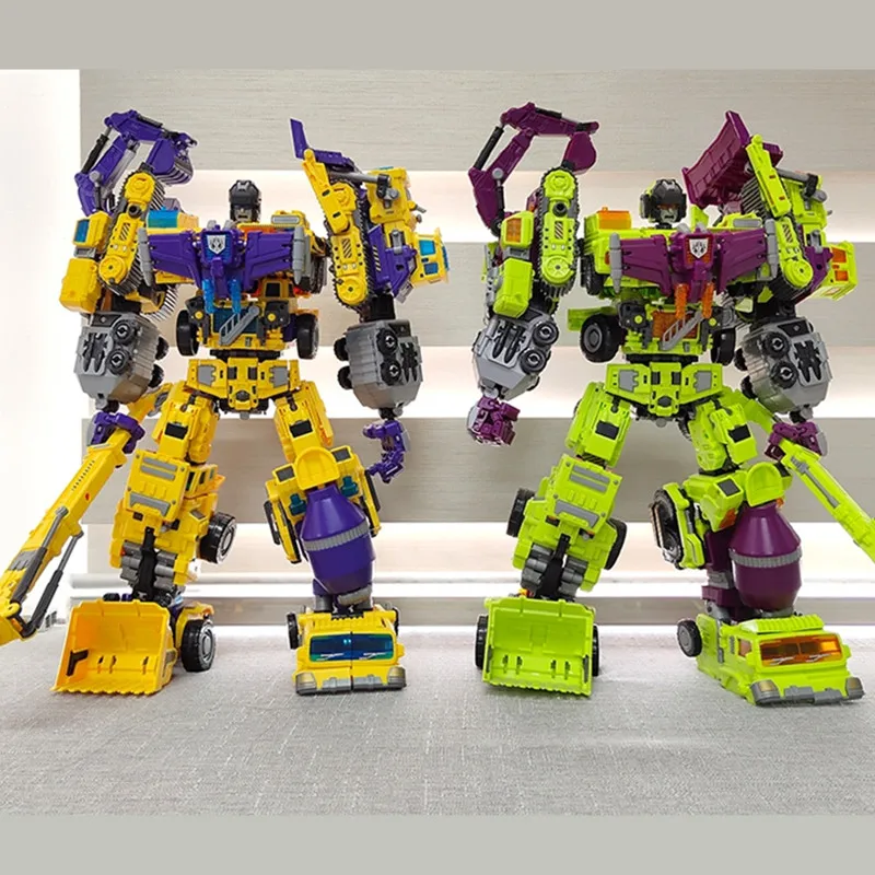 6 IN 1 NBK 42CM Oversize Devastator Toy Transformation KO Robot Car Combination Action Figure Excavator Blender Model Kid NO BOX