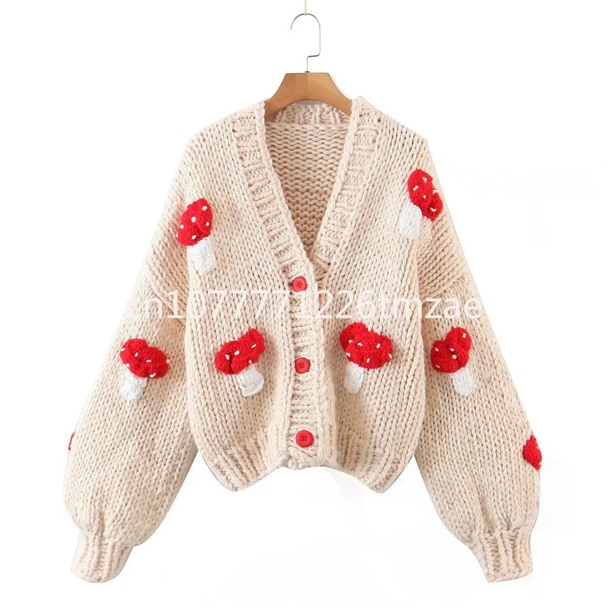 Japanese Style Cute Thick Suede Sweater Casual Fashion Short, 2023V Collar Women's Drawstring Women's Knitted Cardigan Coat